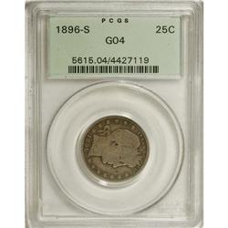 1896-S 25C G4 PCGS. PCGS Population (79/258). NGC