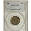 Image 1 : 1901 25C MS64 PCGS. PCGS Population (38/24). NGC C