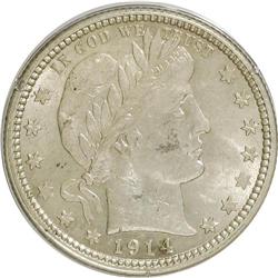 1914 25C MS62 PCGS. PCGS Population (66/331). NGC Cens