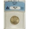 Image 1 : 1917 25C Type One MS62 Full Head ANACS. NGC Census