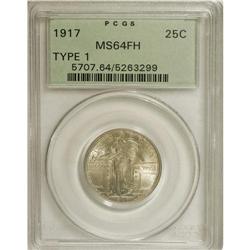 1917 25C Type One MS64 Full Head PCGS. PCGS Popula