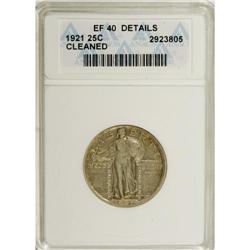 1921 25C XF40 ANACS. NGC Census: (8/336). PCGS Populat