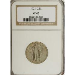 1921 25C XF45 NGC. NGC Census: (17/321). PCGS Popu