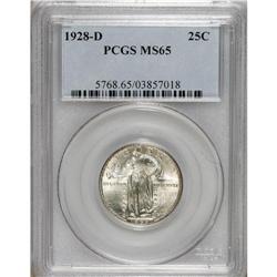 1928-D 25C MS65 PCGS. PCGS Population (495/0). NGC