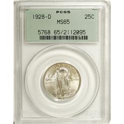 1928-D 25C MS65 PCGS. PCGS Population (0/0). NGC C
