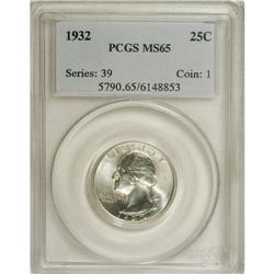 1932 25C MS65 PCGS. PCGS Population (399/133). NGC