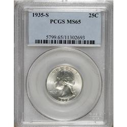 1935-S 25C MS65 PCGS. PCGS Population (382/211). N