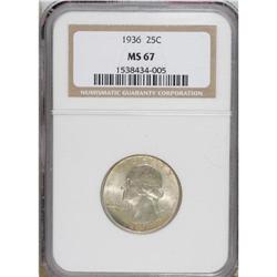 1936 25C MS67 NGC. NGC Census: (85/1). PCGS Popula