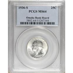 1936-S 25C MS64 PCGS. PCGS Population (776/905). NGC C
