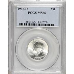 1937-D 25C MS66 PCGS. PCGS Population (218/26). NG