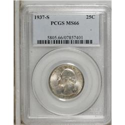 1937-S 25C MS66 PCGS. PCGS Population (133/19). NG