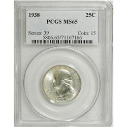 1938 25C MS65 PCGS. PCGS Population (383/222). NGC