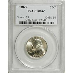 1938-S 25C MS65 PCGS. PCGS Population (666/344). N