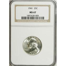 1941 25C MS67 NGC. NGC Census: (182/3). PCGS Popul