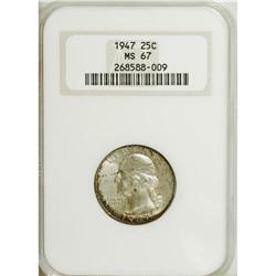 1947 25C MS67 NGC. NGC Census: (177/1). PCGS Popul