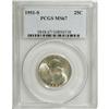 Image 1 : 1951-S 25C MS67 PCGS. PCGS Population (79/1). NGC