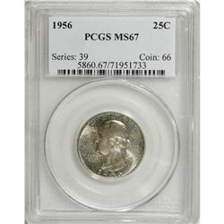 1956 25C MS67 PCGS. PCGS Population (99/2). NGC Ce