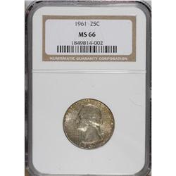 1961 25C MS66 NGC. NGC Census: (424/24). PCGS Popu