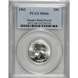 1962 25C MS66 PCGS. Omaha Bank Hoard. PCGS Population