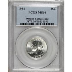 1964 25C MS66 PCGS. Omaha Bank Hoard. PCGS Population