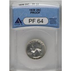1939 25C PR64 ANACS. NGC Census: (134/757). PCGS P