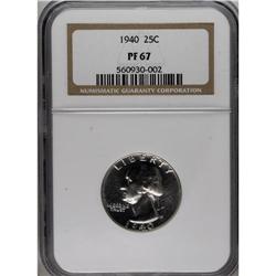 1940 25C PR67 NGC. NGC Census: (152/18). PCGS Popu
