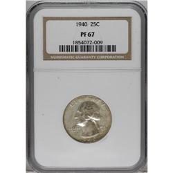 1940 25C PR67 NGC. NGC Census: (152/18). PCGS Popu