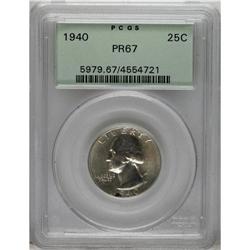 1940 25C PR67 PCGS. PCGS Population (145/2). NGC C