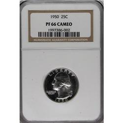 1950 25C PR66 Cameo NGC. NGC Census: (59/54). PCGS