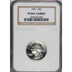 1951 25C PR66 Cameo NGC. NGC Census: (60/108). PCGS Po