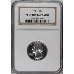 1954 25C PR67 Deep Cameo NGC. NGC Census: (21/20).