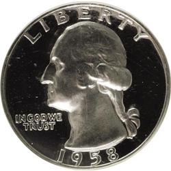 1958 25C PR67 Deep Cameo NGC. NGC Census: (18/6). PCGS