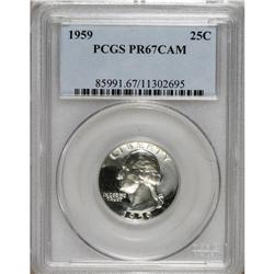1959 25C PR67 Cameo PCGS. PCGS Population (215/105