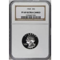 1960 25C PR69 Deep Cameo NGC. NGC Census: (20/0). 