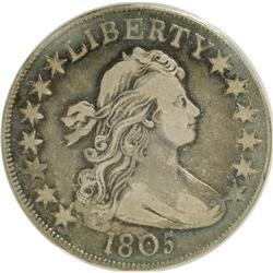 1805 50C VF20 ANACS. O-113a. NGC Census: (80/276). PCG