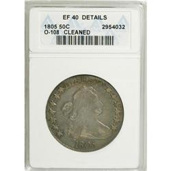 1805 50C --Cleaned--ANACS. XF40 Details. NGC Census: (3