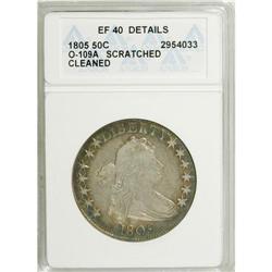 1805 50C --Cleaned--ANACS. XF40 Details. NGC Census: (3