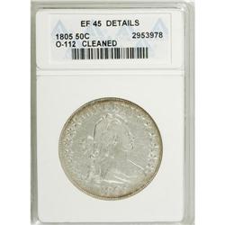 1805 50C --Cleaned--ANACS. XF45 Details. NGC Census: (4