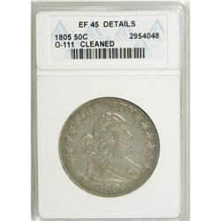 1805 50C --Cleaned--ANACS. XF45 Details. NGC Census: (4