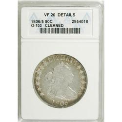 1806/5 50C --Cleaned--ANACS. VF20 Details. NGC Census: