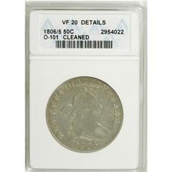 1806/5 50C --Cleaned--ANACS. VF20 Details. NGC Census: