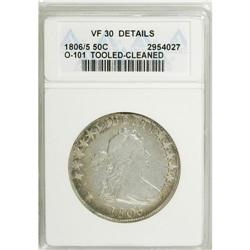 1806/5 50C --Cleaned, Tooled--ANACS. VF30 Details. NGC