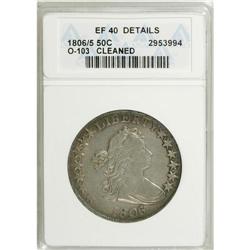 1806/5 50C --Cleaned--ANACS. XF40 Details. NGC Census: