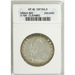 1806/5 50C --Cleaned--ANACS. XF40 Details. NGC Census: