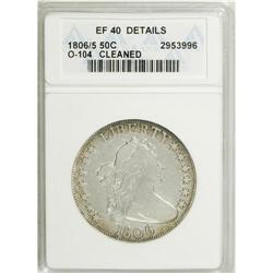 1806/5 50C --Cleaned--ANACS. XF40 Details. NGC Census: