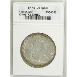 1806/5 50C --Cleaned--ANACS. XF45 Detail. NGC Census: (