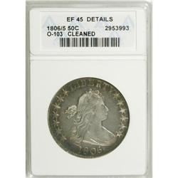 1806/5 50C --Cleaned--ANACS. XF45 Details. NGC Census: