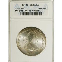 1807 50C Draped Bust--Whizzed--ANACS. XF40 Details. NG