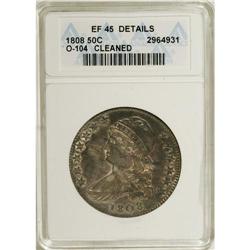 1808 50C --Cleaned--ANACS. XF45 Details. NGC Census: (3