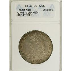 1808/7 50C --Cleaned, Scratched--ANACS. XF40 Details. N